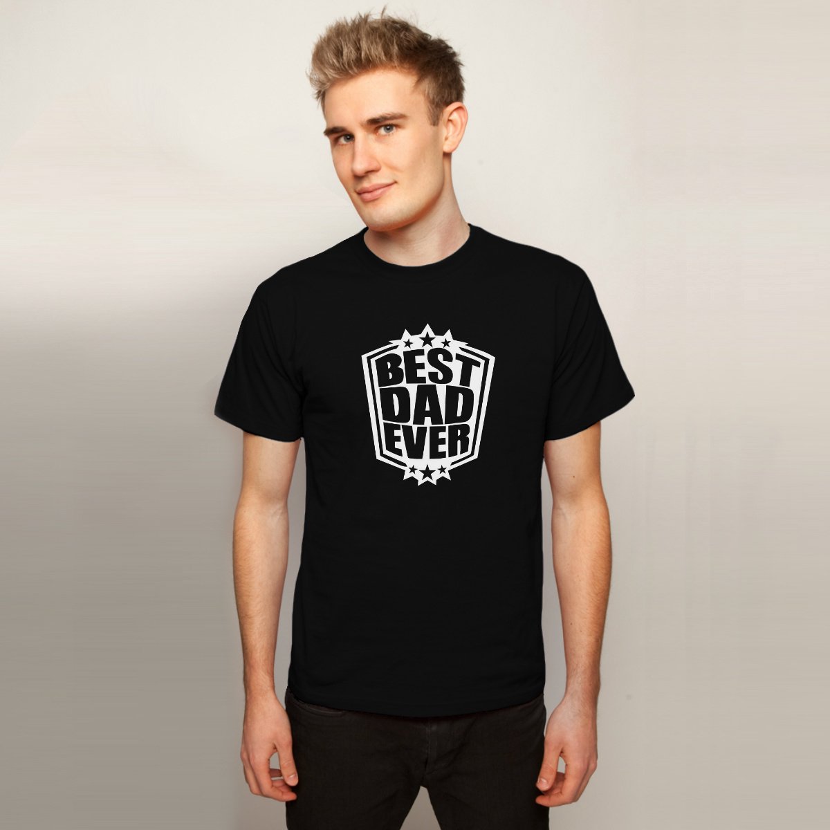Vaderdag T-shirt Best Dad Ever | Kleur Zwart | Maat M | Vaderdag Kados / Cadeautjes